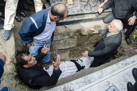 تشییع پیکر استاد منوچهر ستوده - چالوس